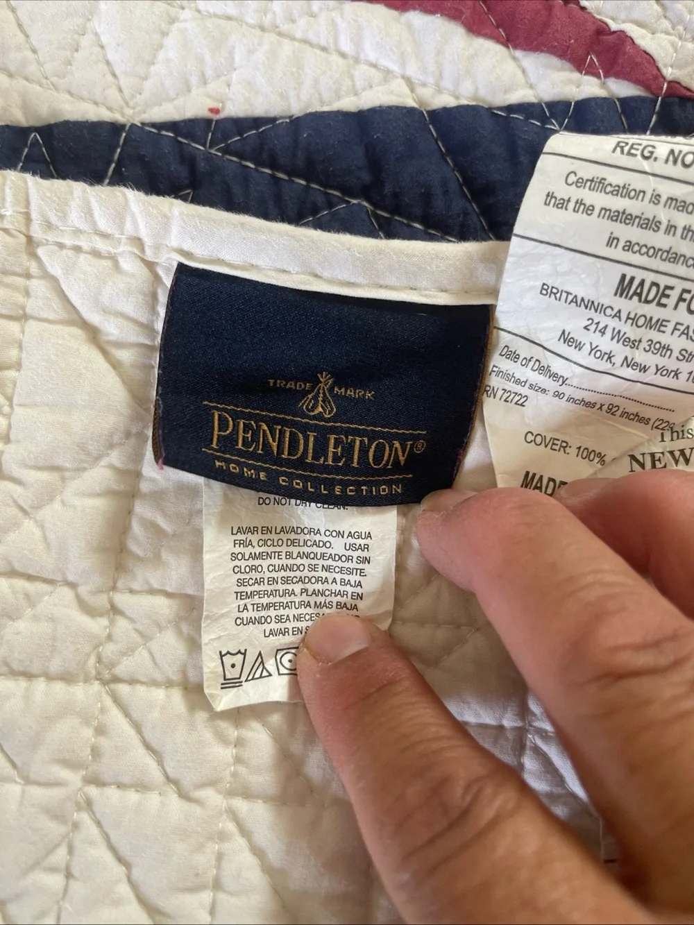 Pendleton soft quilted